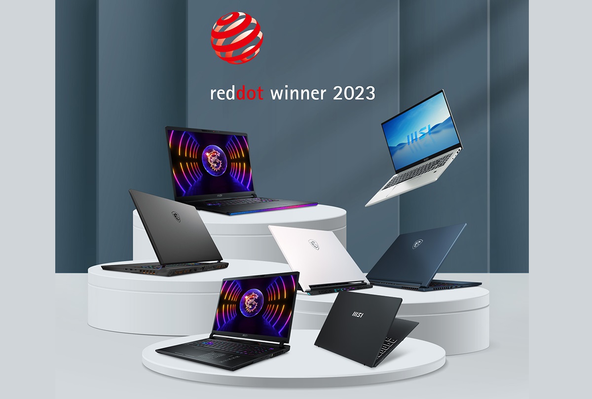 MSI получает 10 наград Red Dot Awards за выдающиеся ноутбуки 2023 года